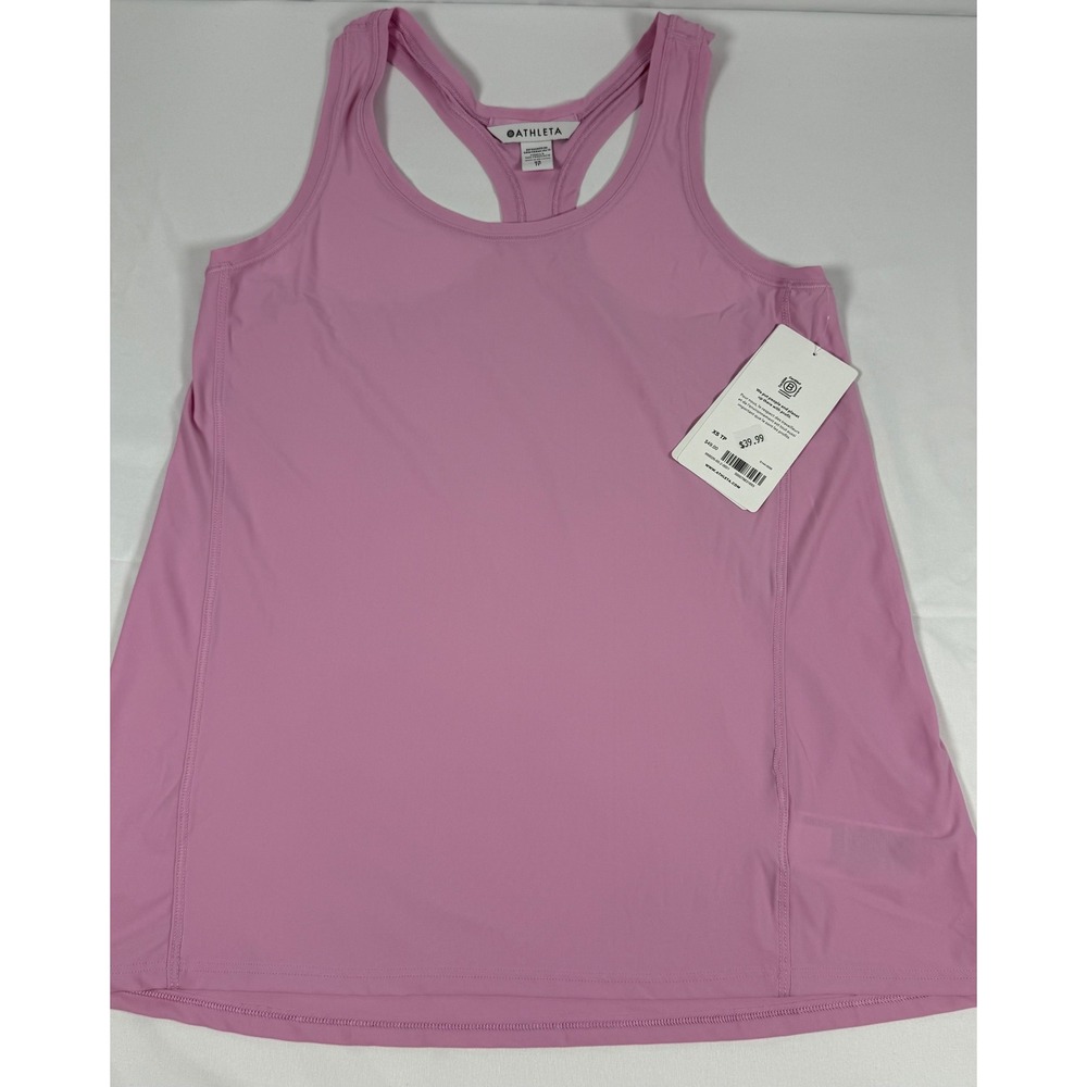 Athleta Ultimate Scoop Tank Pink Racerback Activewear Top XS 988026-00-2-0001